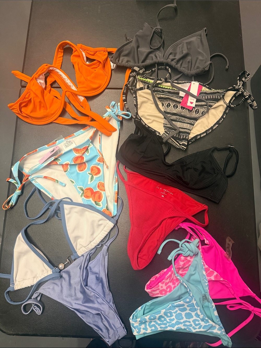 Mixed Bundle Bikini Bottoms and Tops - Assorted - 6 bottoms 4 tops